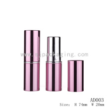 Emballage cosmétique en aluminium vide Récipients à lèvres en aluminium rose rond en aluminium